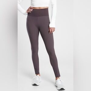 Athleta Quest Hybrid Legging Tight in Shale Size 8